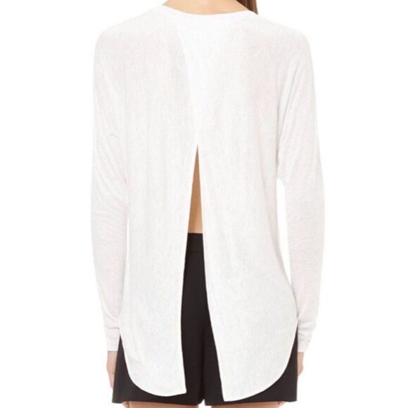 Wilfred Rayon Lace Print La Rivière Long Sleeve w/Open Back Size S - Picture 6 of 7